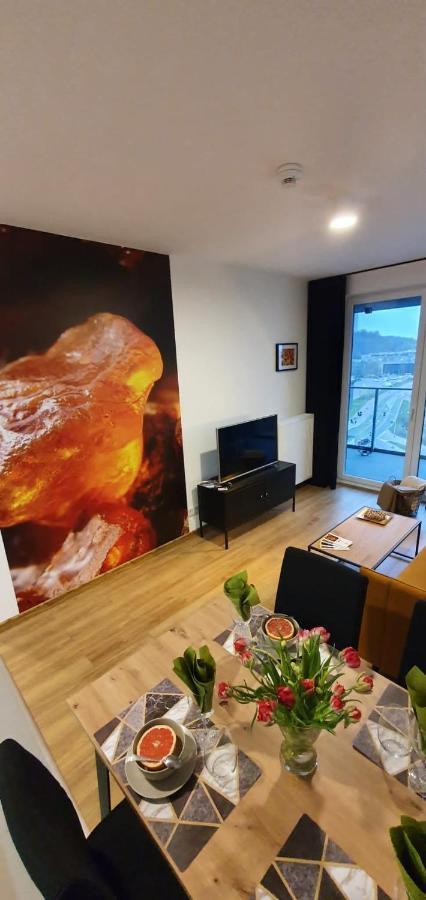Apartament Bursztynowy Modern Tower Gdynia Luaran gambar